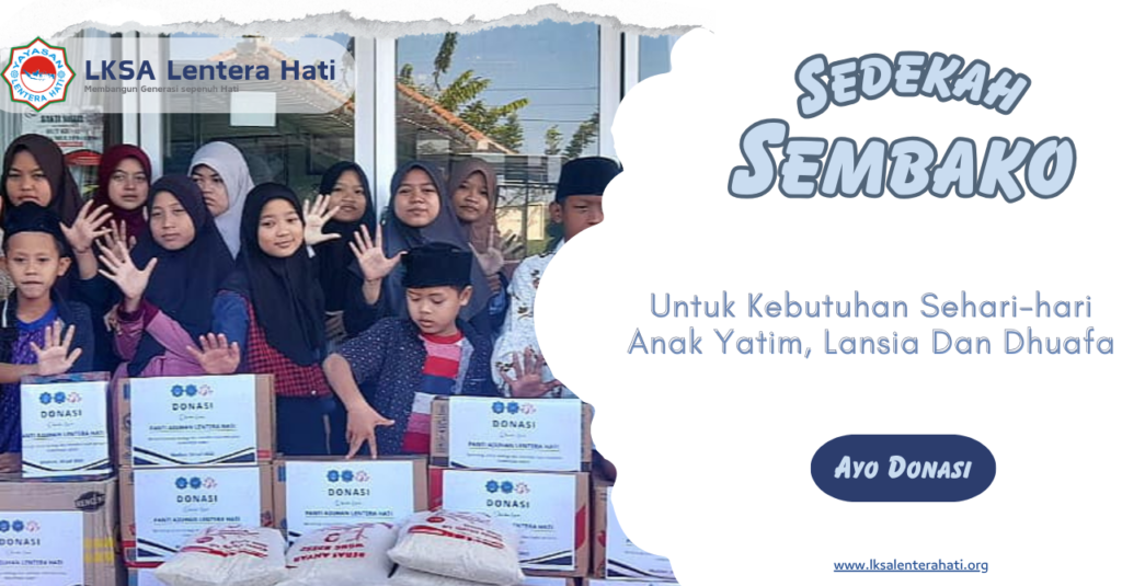 Sedekah sembako untuk yatim dan dhuafa