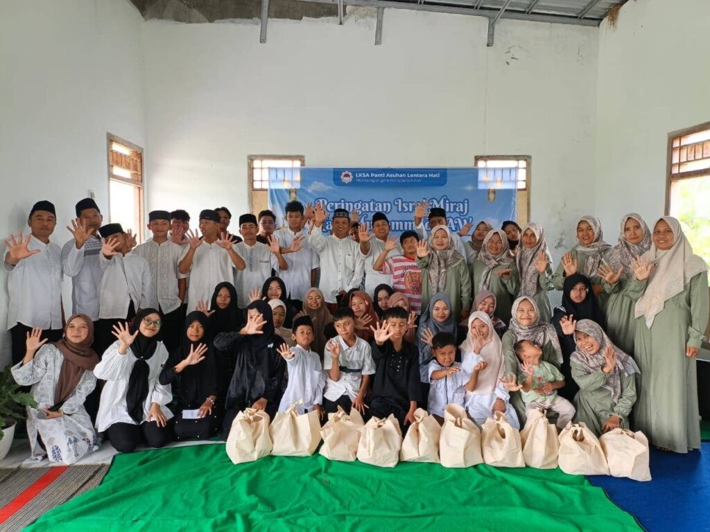 Peringatan Isra Mi’raj di Panti Asuhan Lentera Hati
