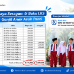 Sedekah perlengkapan sekolah